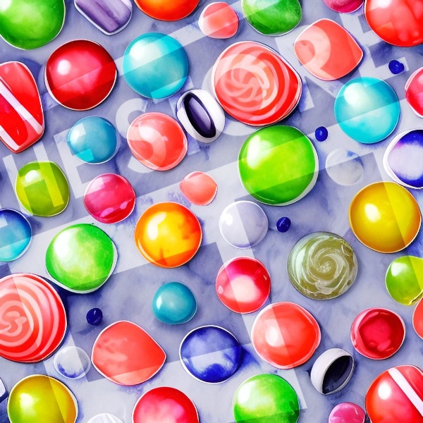 【イラスト素材】チョコレートキャンディーの壁紙