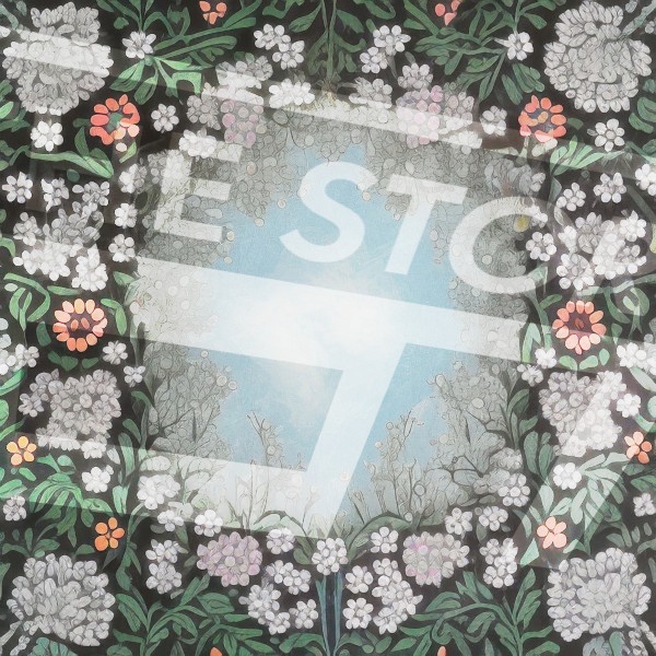 【イラスト素材】ウィリアム・モリス風デザインのフレーム1