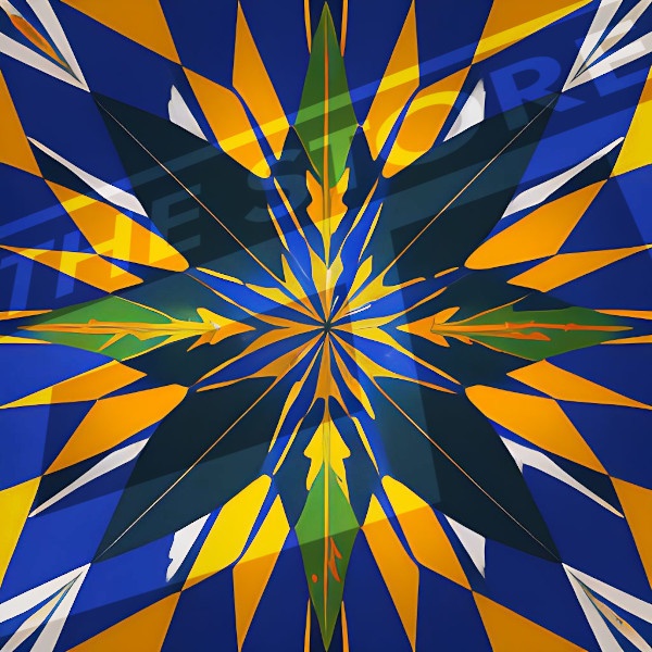 【イラスト素材】結晶風の模様1