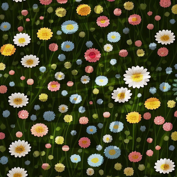 【イラスト素材】花の模様6