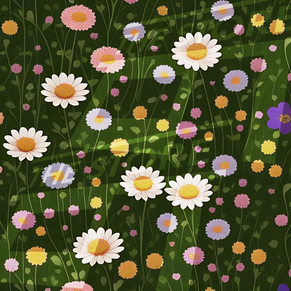 【イラスト素材】花の模様6