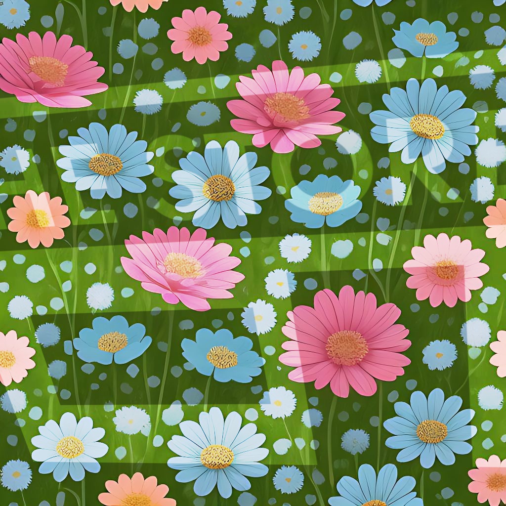 【イラスト素材】花の模様7