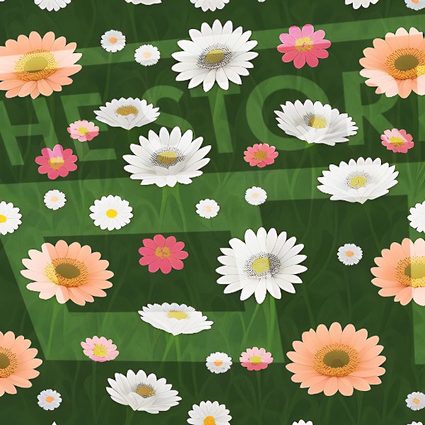 【イラスト素材】花の模様7