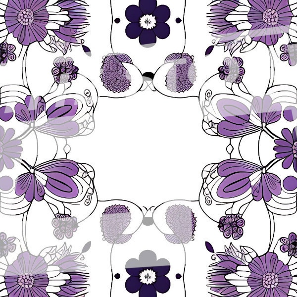 【イラスト素材】花の模様8