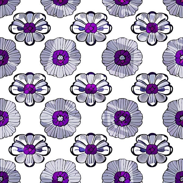 【イラスト素材】花の模様9