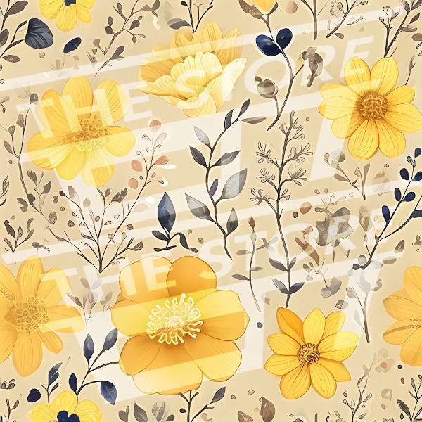 【イラスト素材】花の模様10