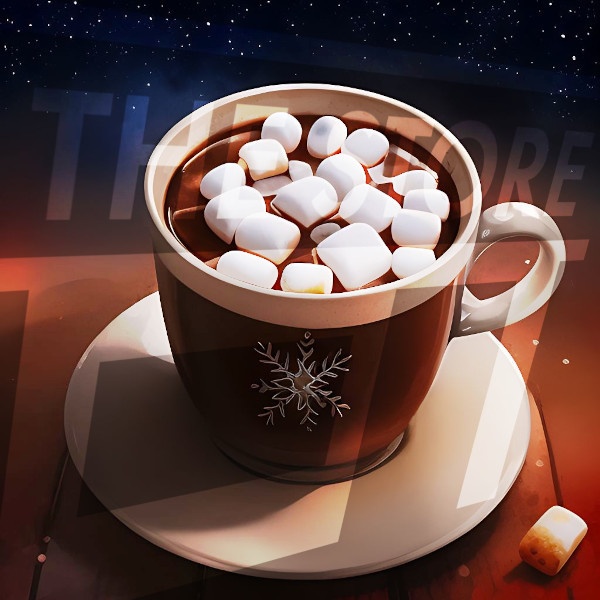 【イラスト素材】マシュマロココア1