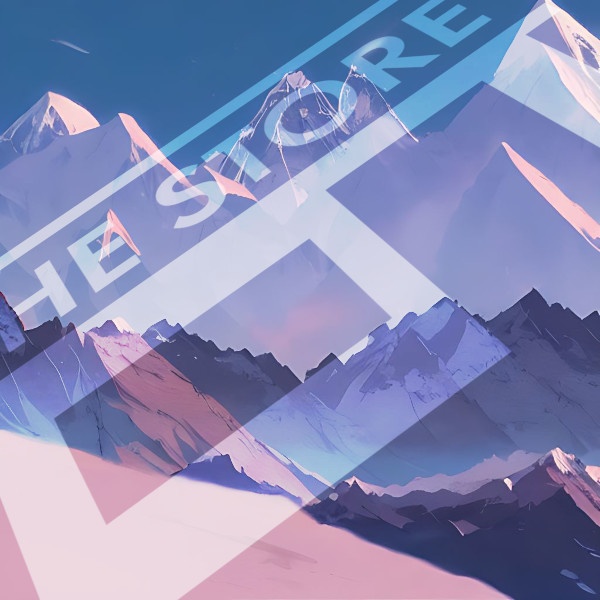 【イラスト素材】雪山の風景1