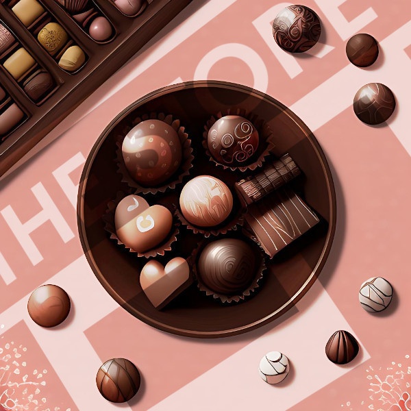 【イラスト素材】チョコレートの壁紙1