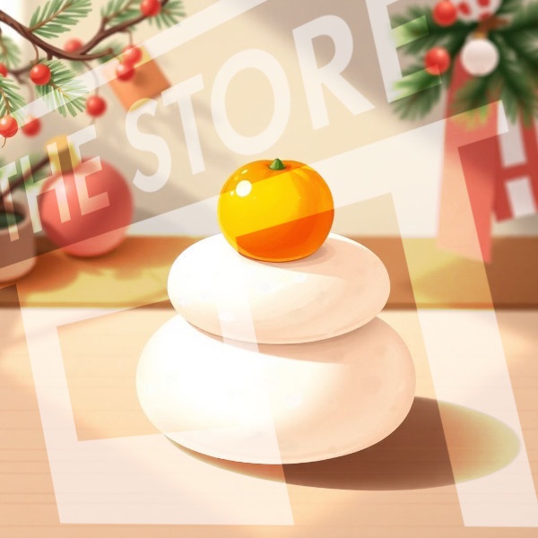 【イラスト素材】鏡餅1