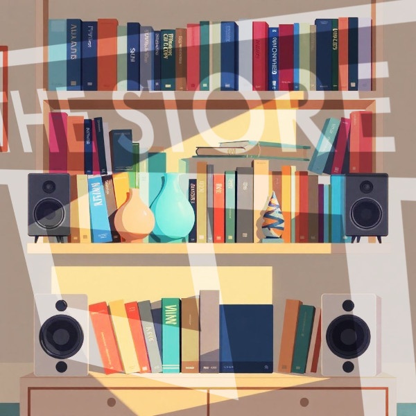 【イラスト素材】本と風景1