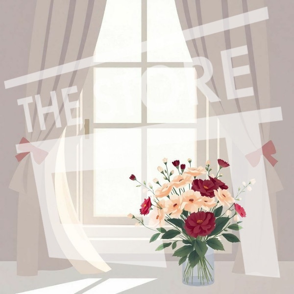 【イラスト素材】窓と部屋のイラスト1