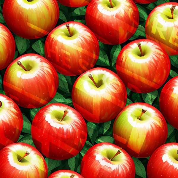 【イラスト素材】りんごの壁紙2