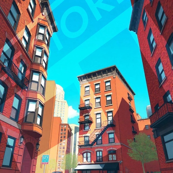 【イラスト素材】ニューヨークのイラスト1