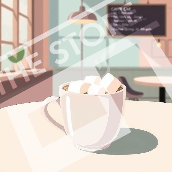 【イラスト素材】マシュマロココア2