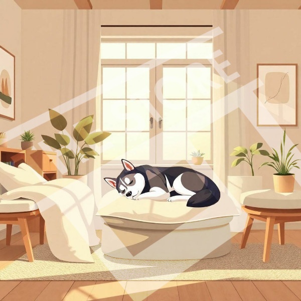 【イラスト素材】眠る犬1