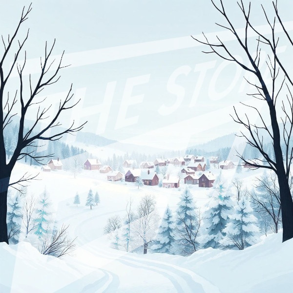 【イラスト素材】冬の風景2
