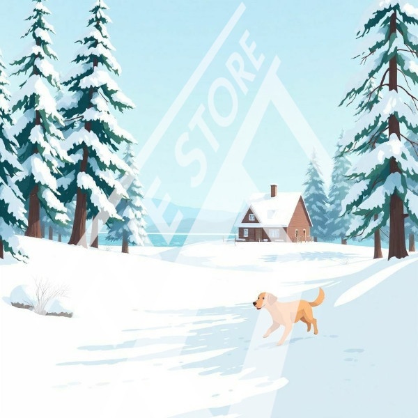 【イラスト素材】冬の風景2