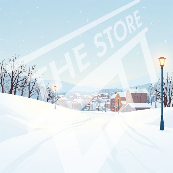 【イラスト素材】冬の風景2