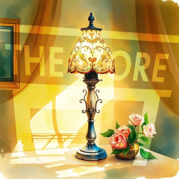 【イラスト素材】電気スタンド1