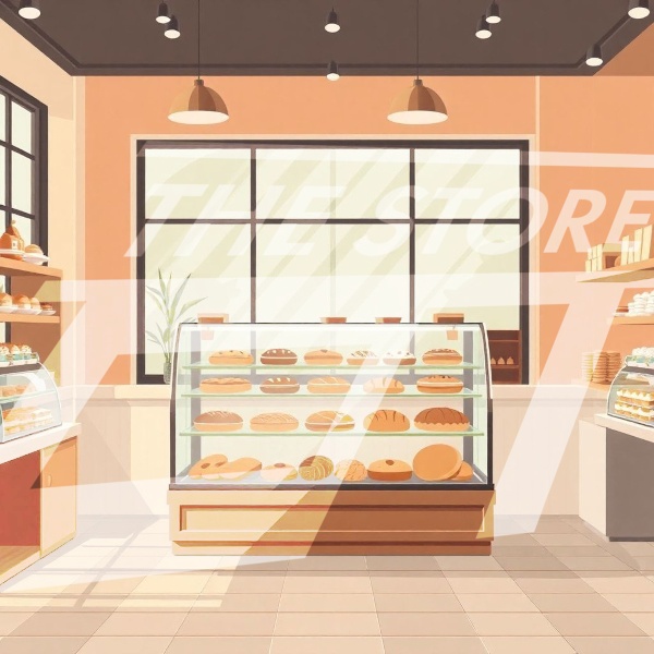 【イラスト素材】パン屋のイラスト1