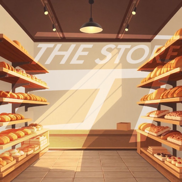 【イラスト素材】パン屋のイラスト1