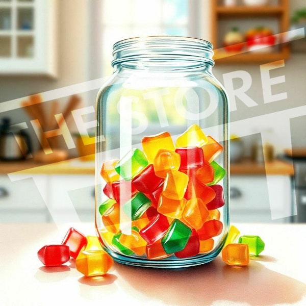 【イラスト素材】カラフルなグミ1