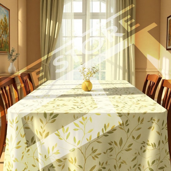 【イラスト素材】テーブルクロスと部屋