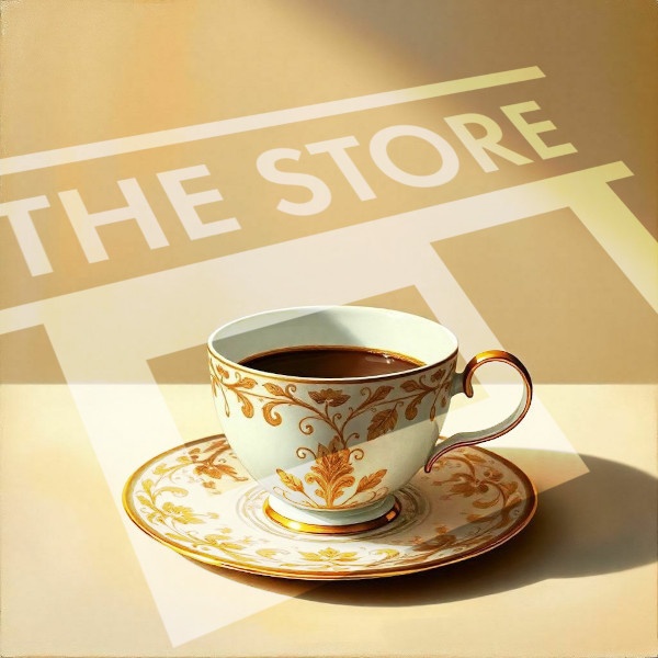 【イラスト素材】コーヒーソーサー1