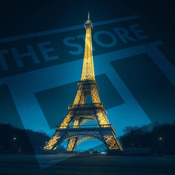 【イラスト素材】エッフェル塔1