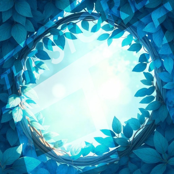 【イラスト素材】葉っぱのフレーム1