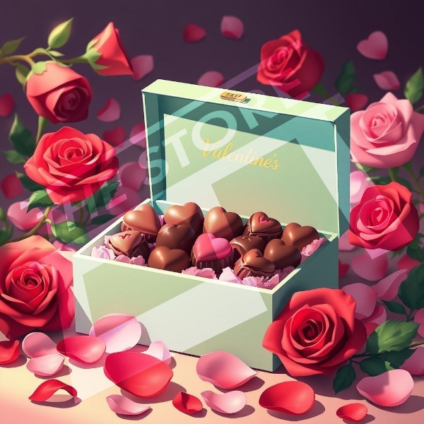 【イラスト素材】バレンタインセット1