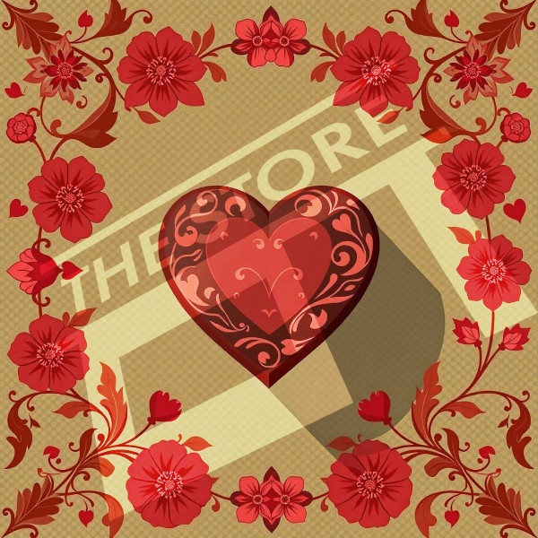 【イラスト素材】バレンタインセット1