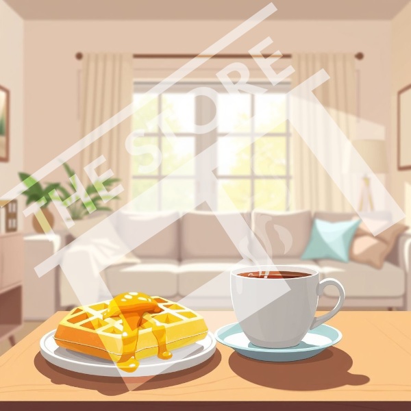 【イラスト素材】ワッフル1