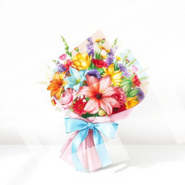 【イラスト素材】花束セット1