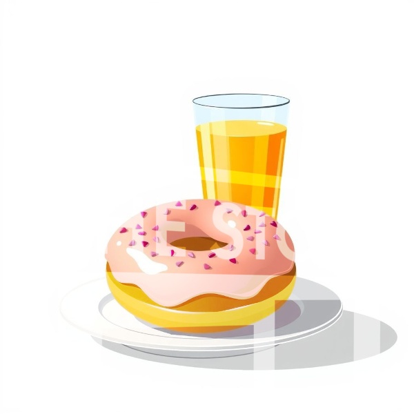 【イラスト素材】ドーナツ1