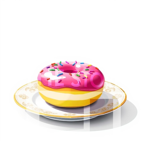 【イラスト素材】ドーナツ1