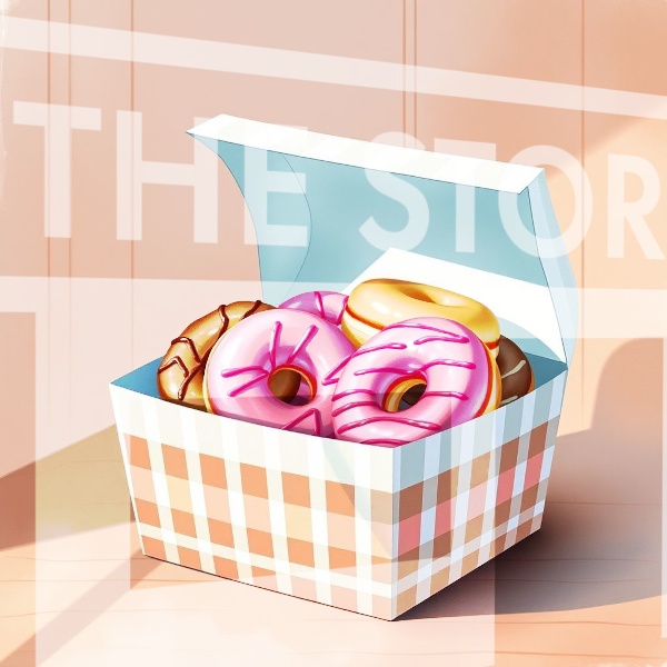 【イラスト素材】ドーナツ1