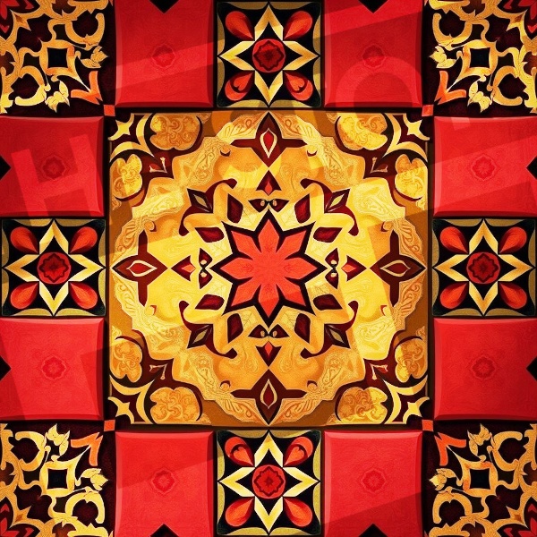 【イラスト素材】パッチワーク1