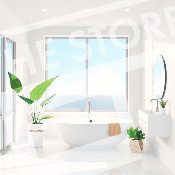 【イラスト素材】バスルーム