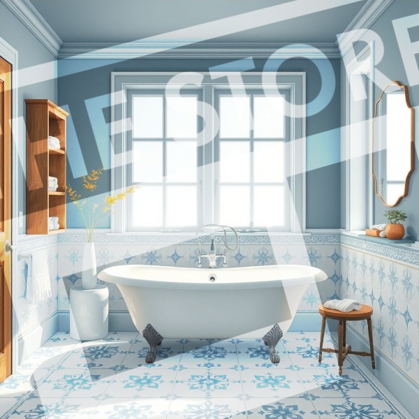 【イラスト素材】バスルーム