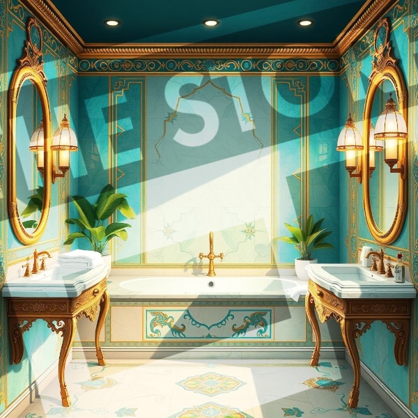 【イラスト素材】バスルーム