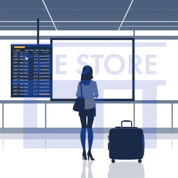 【イラスト素材】旅行者のシルエット