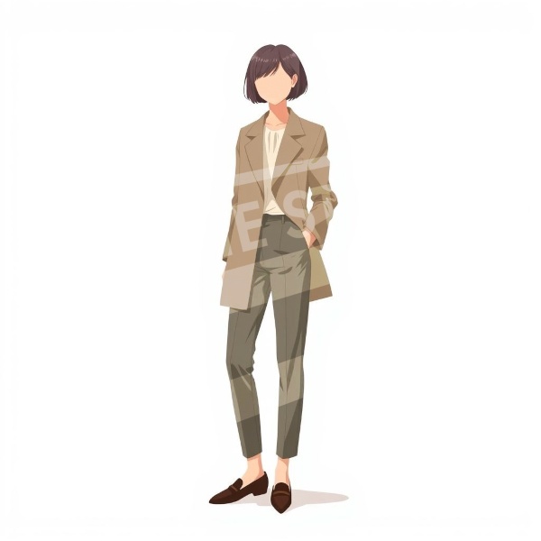 【イラスト素材】女性のイラスト素材