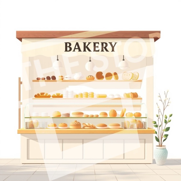 【イラスト素材】店と販売車のイラスト素材集
