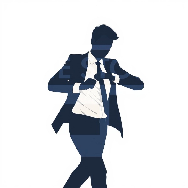 【イラスト素材】男性会社員