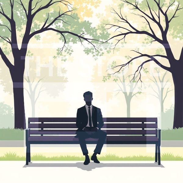 【イラスト素材】男性会社員