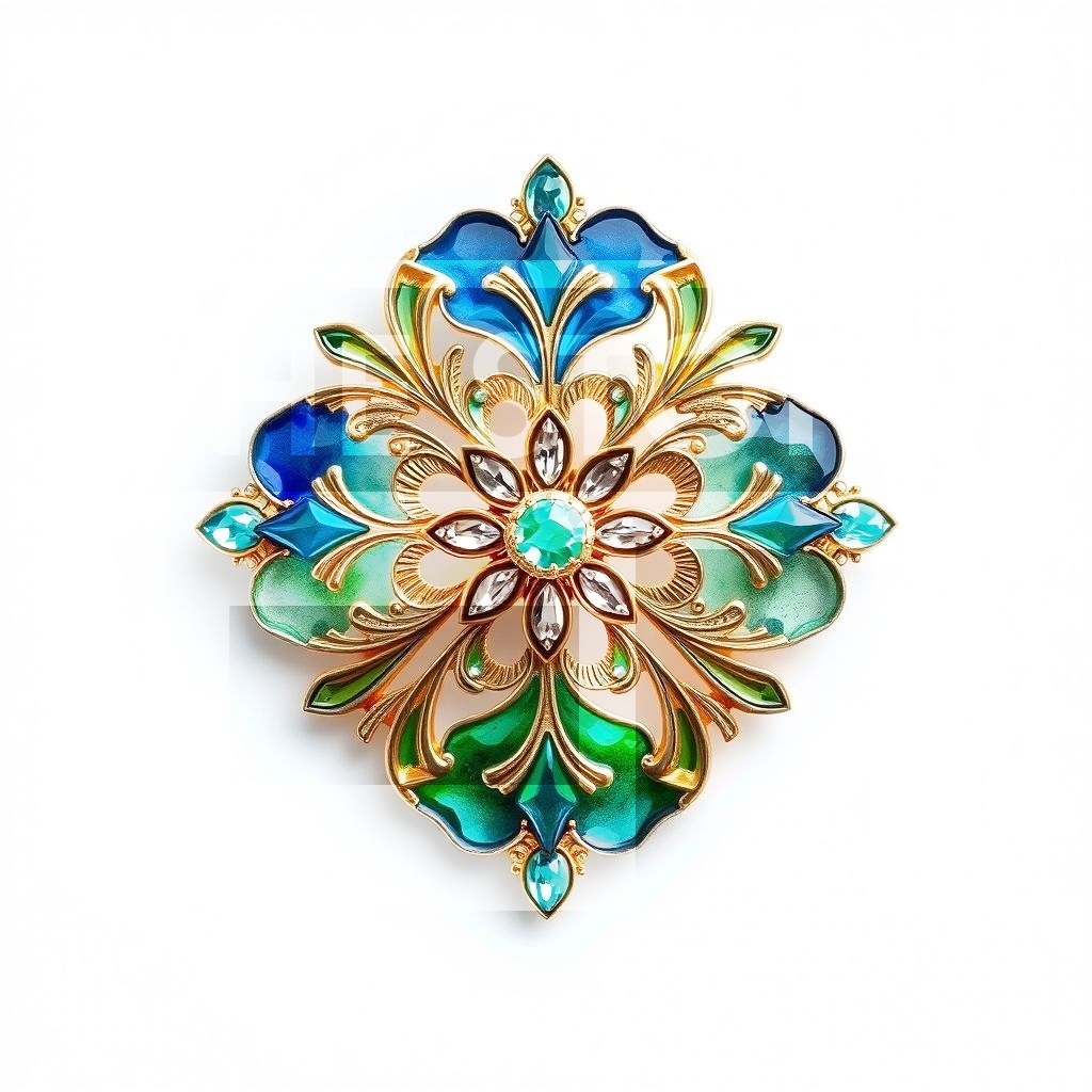 【イラスト素材】ブローチ1