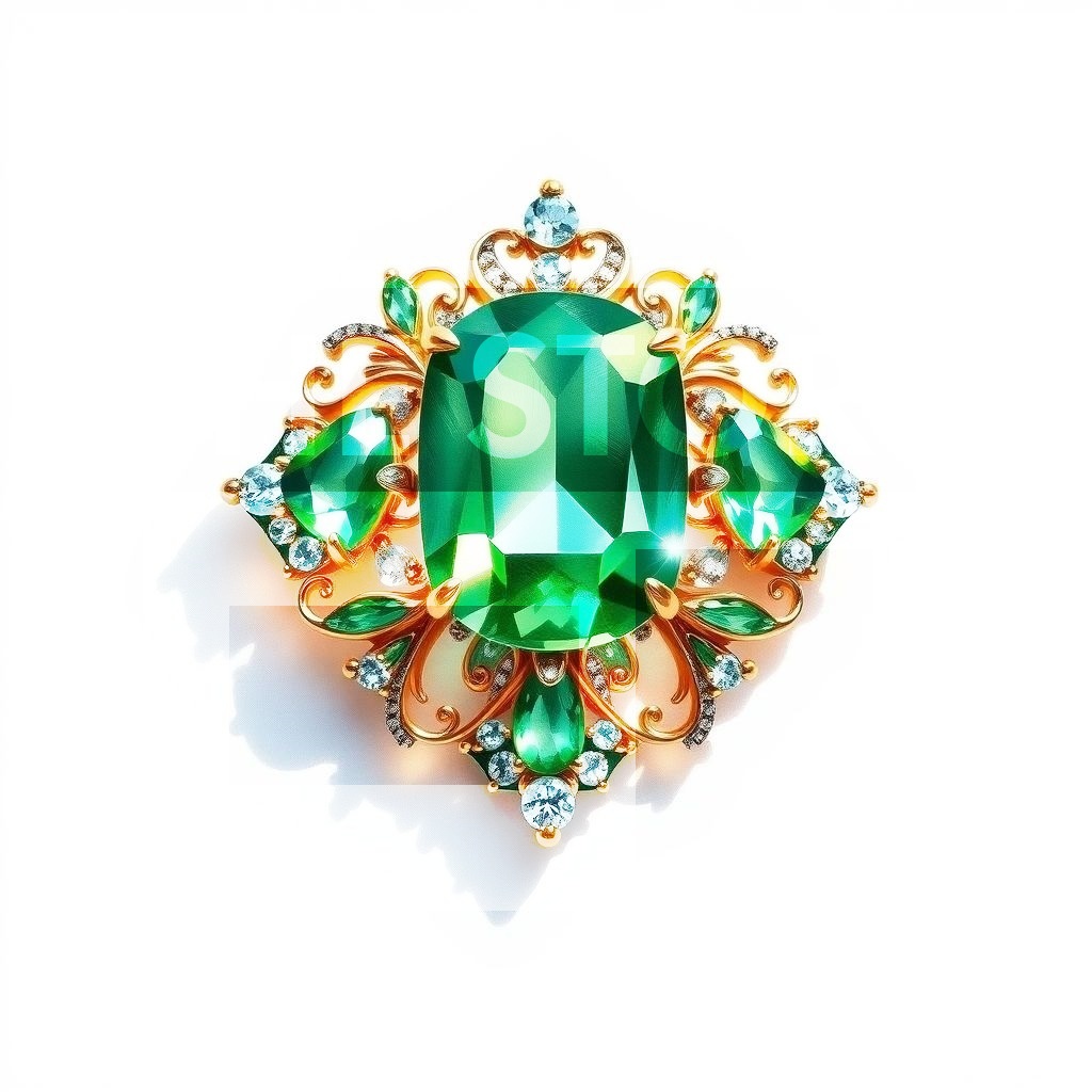 【イラスト素材】ブローチ1