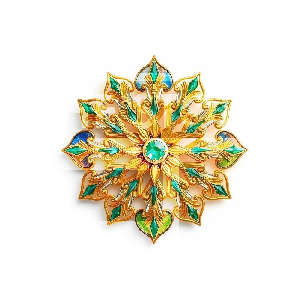 【イラスト素材】ブローチ1